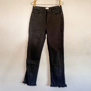 Alice + Olivia  Amazing High Rise Girlfriend Jeans in black